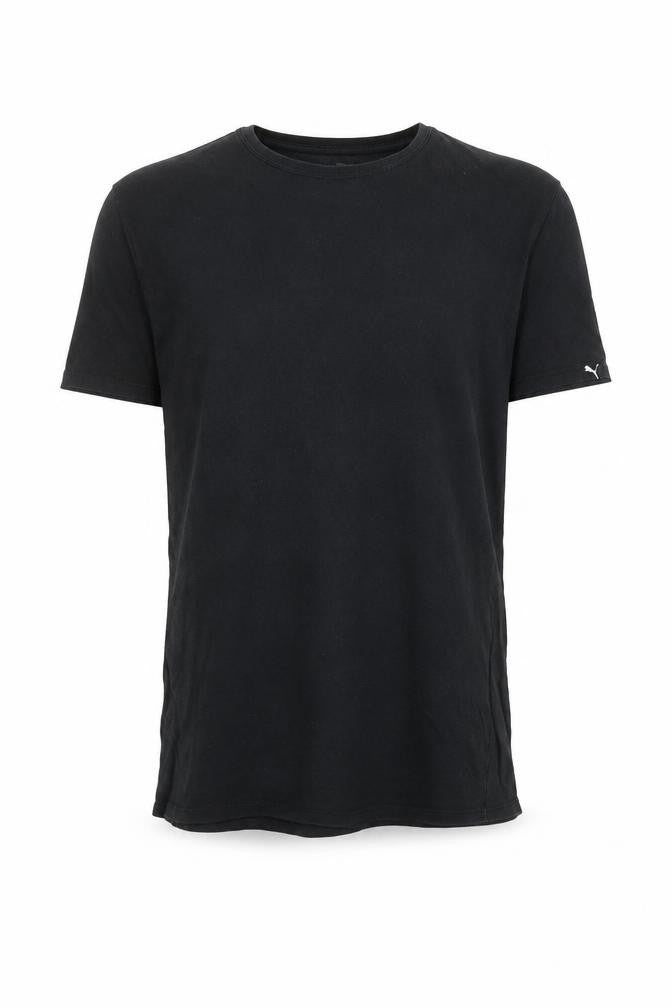 Puma Men's Black Small Short Sleeve Crew Neck Cotton T-Shirt