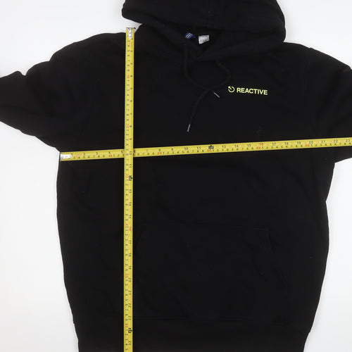 H&M Divided Men's Black Reactive Pullover Hoodie Size M