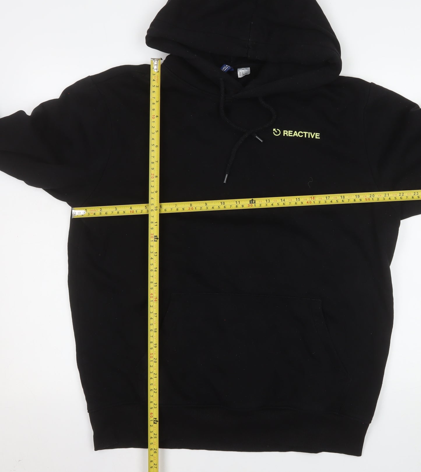 H&M Divided Men's Black Reactive Pullover Hoodie Size M
