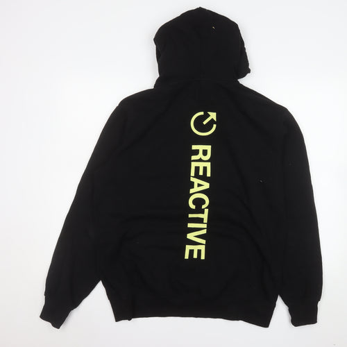 H&M Divided Men's Black Reactive Pullover Hoodie Size M