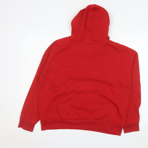 Stranger Things Red Hoodie Women M Pullover Netflix Graphic Sweatshirt