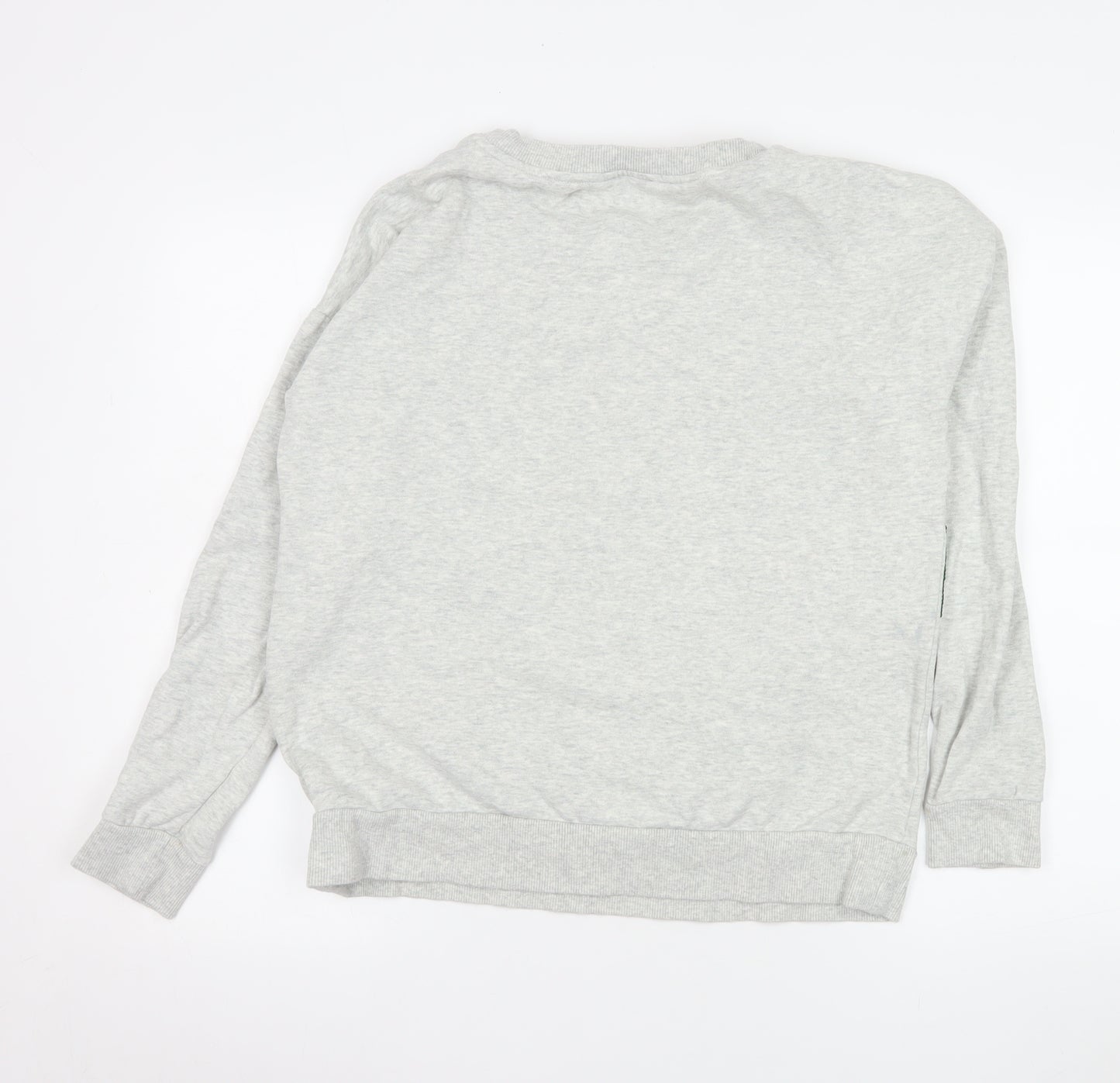 Next Women Grey Sequin Dog Christmas Sweatshirt Size M