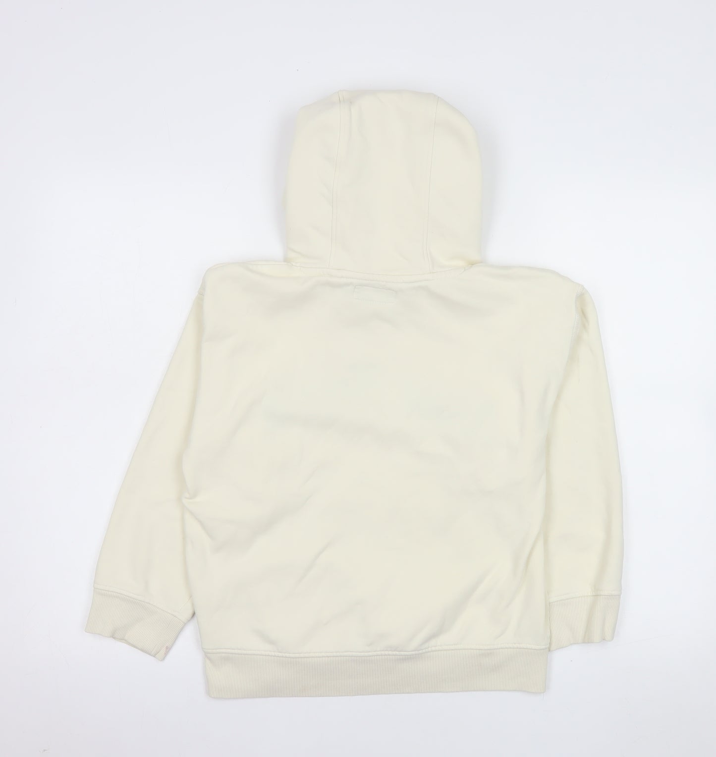 Next Girls Beige New York Hoodie 10 Years Cotton Blend Pullover