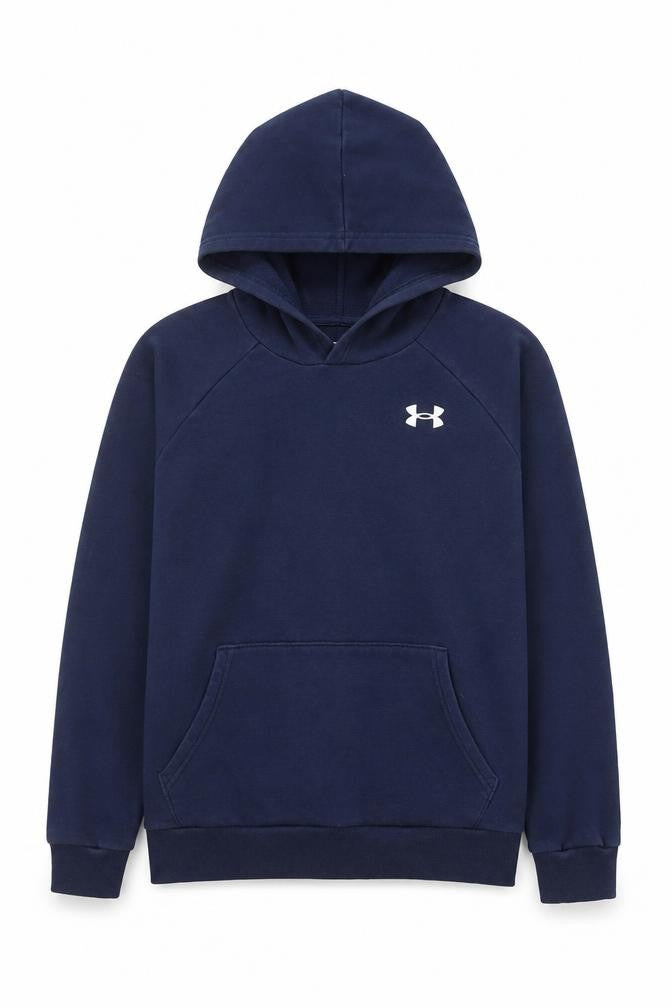 Under Armour Boys Blue Hoodie 13-14 Years Pullover Fleece ColdGear
