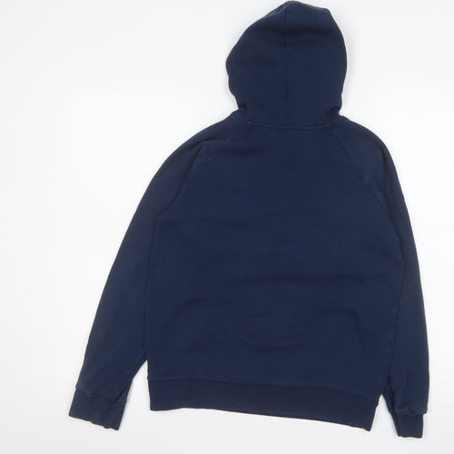 Under Armour Boys Blue Hoodie 13-14 Years Pullover Fleece ColdGear