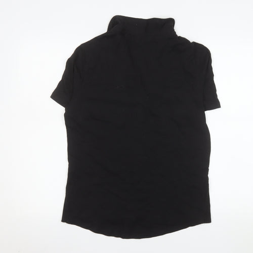 White Stuff Women's Black Cotton Button-Up Shirt UK 14
