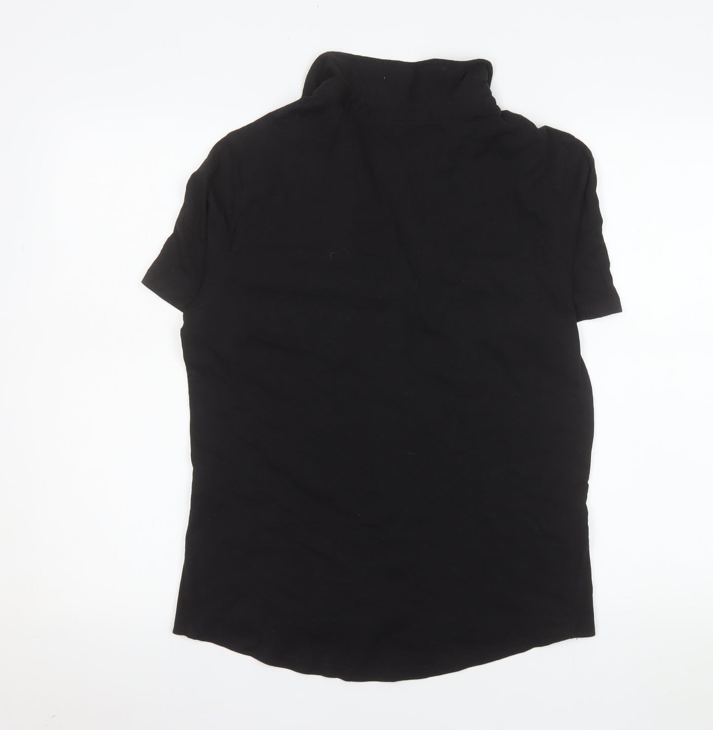 White Stuff Women's Black Cotton Button-Up Shirt UK 14