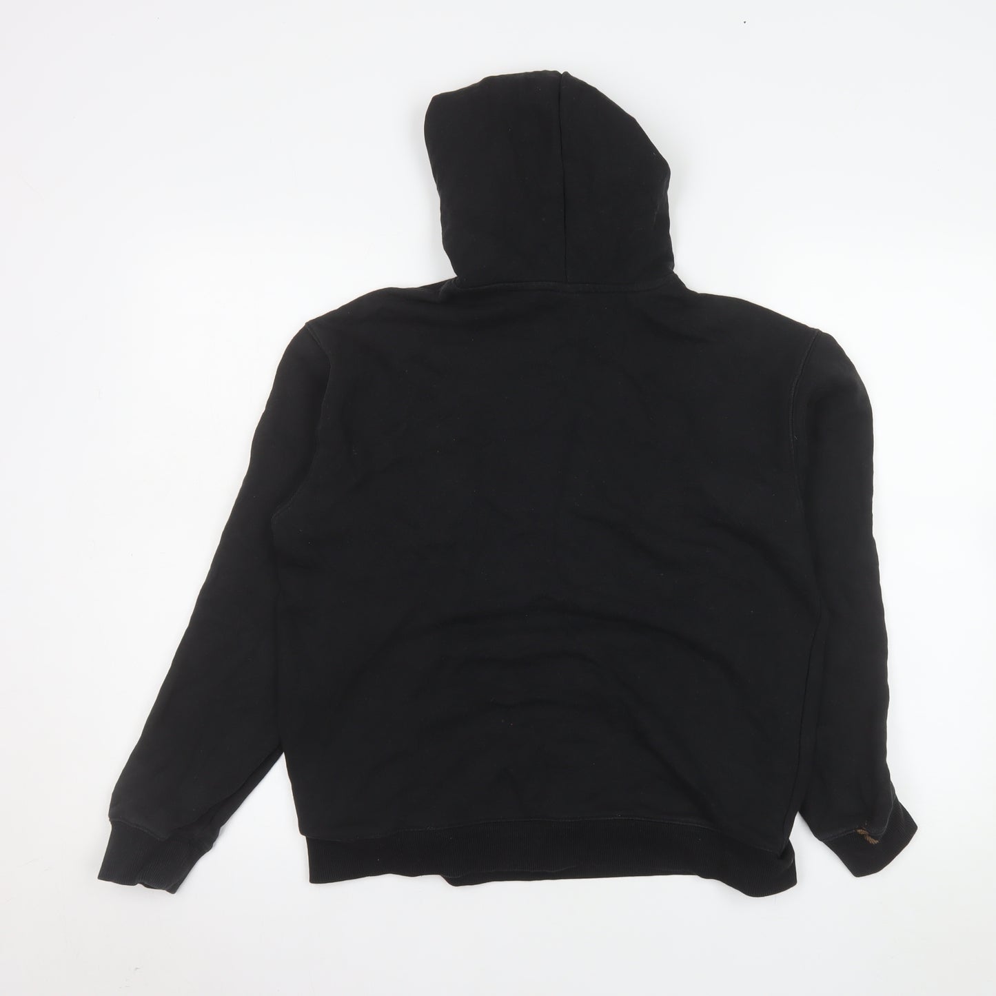 Adidas Girls Black Pullover Hoodie Size 14 Years Cotton Logo Sweatshirt