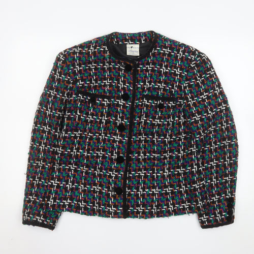 Alexon Women's Multicoloured Tweed Wool Blend Suit Jacket UK 14