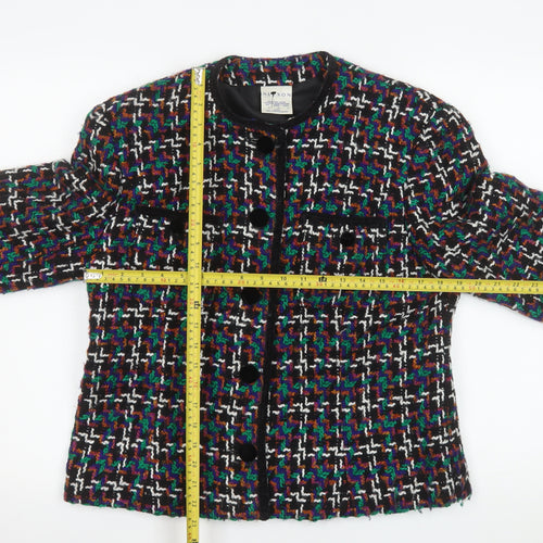 Alexon Women's Multicoloured Tweed Wool Blend Suit Jacket UK 14