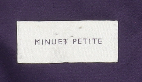 Minuet Petite Purple Satin Tailored Suit Jacket UK 14