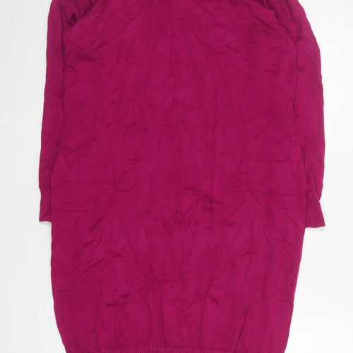 Suzanne Grae Women's Pink Knit Jumper Dress M Classic Style