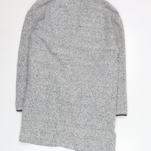 Marks and Spencer Women’s Grey Mid-Length Coat Size 12 Classic Overcoat