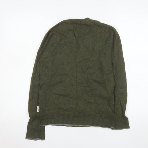Fat Face Men's Green XS Cotton Wool Crew Neck Jumper