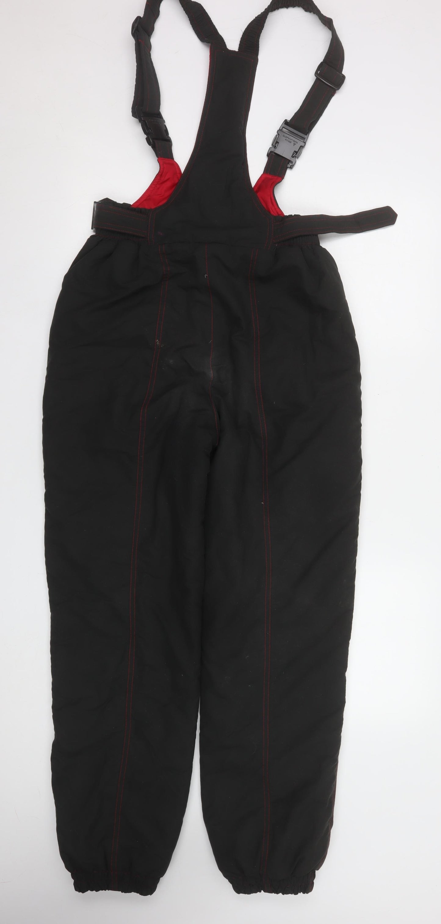 Rodeo Women Black Red Snow Pants Size 12 Waterproof Insulated Trousers
