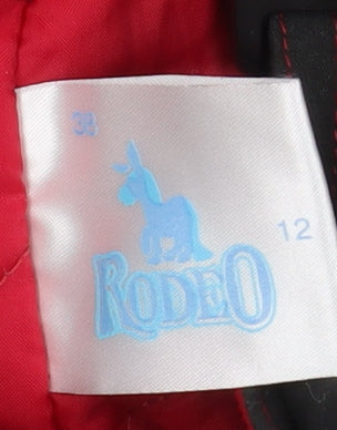Rodeo Women Black Red Snow Pants Size 12 Waterproof Insulated Trousers