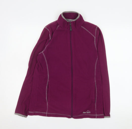Peter Storm Women Purple Fleece Full Zip Jacket Size 10