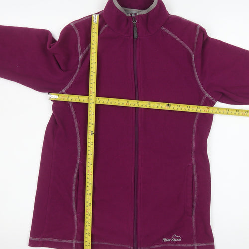 Peter Storm Women Purple Fleece Full Zip Jacket Size 10