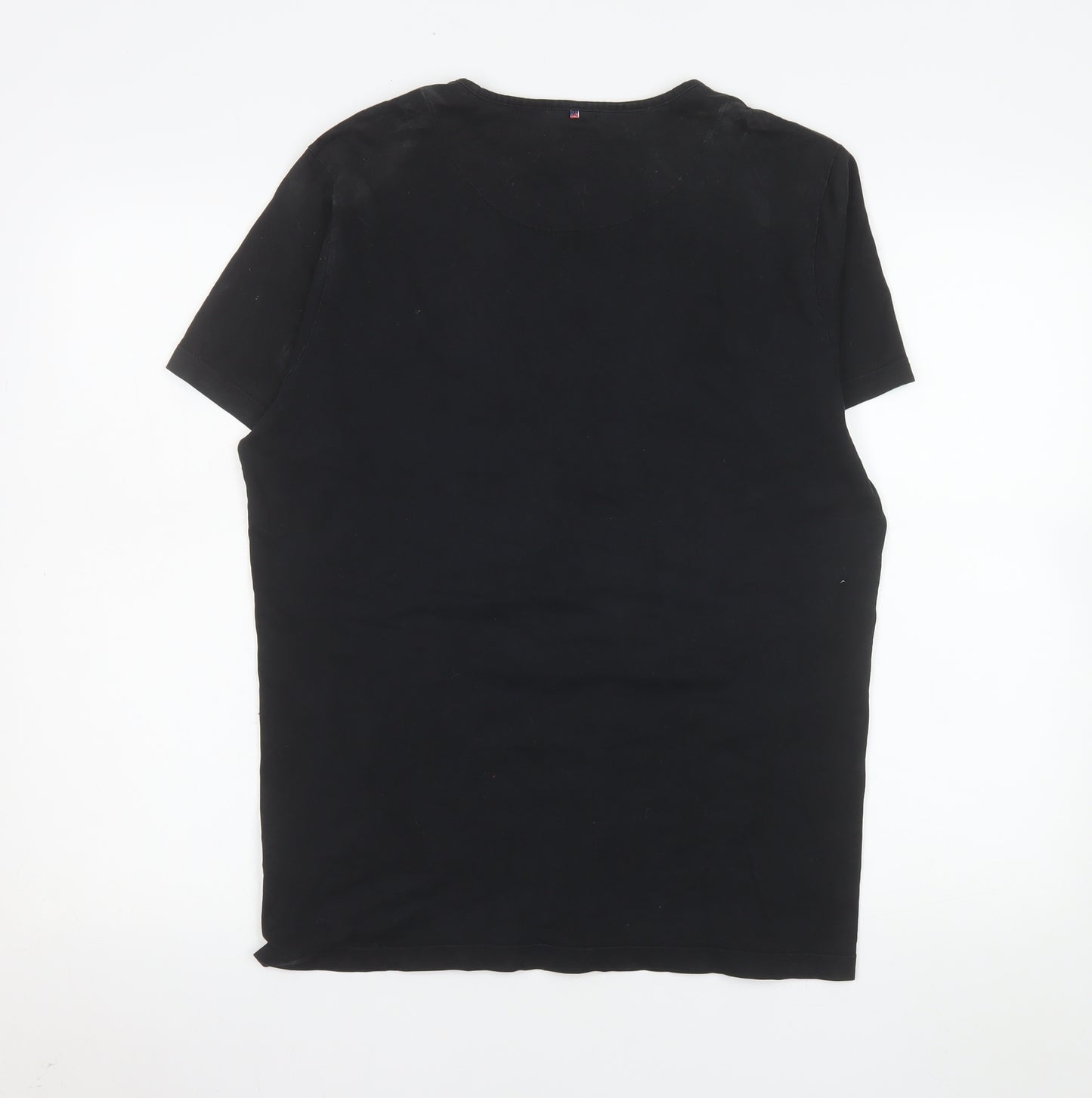 Pretty Green Women's Black Cotton Crew Neck T-Shirt M