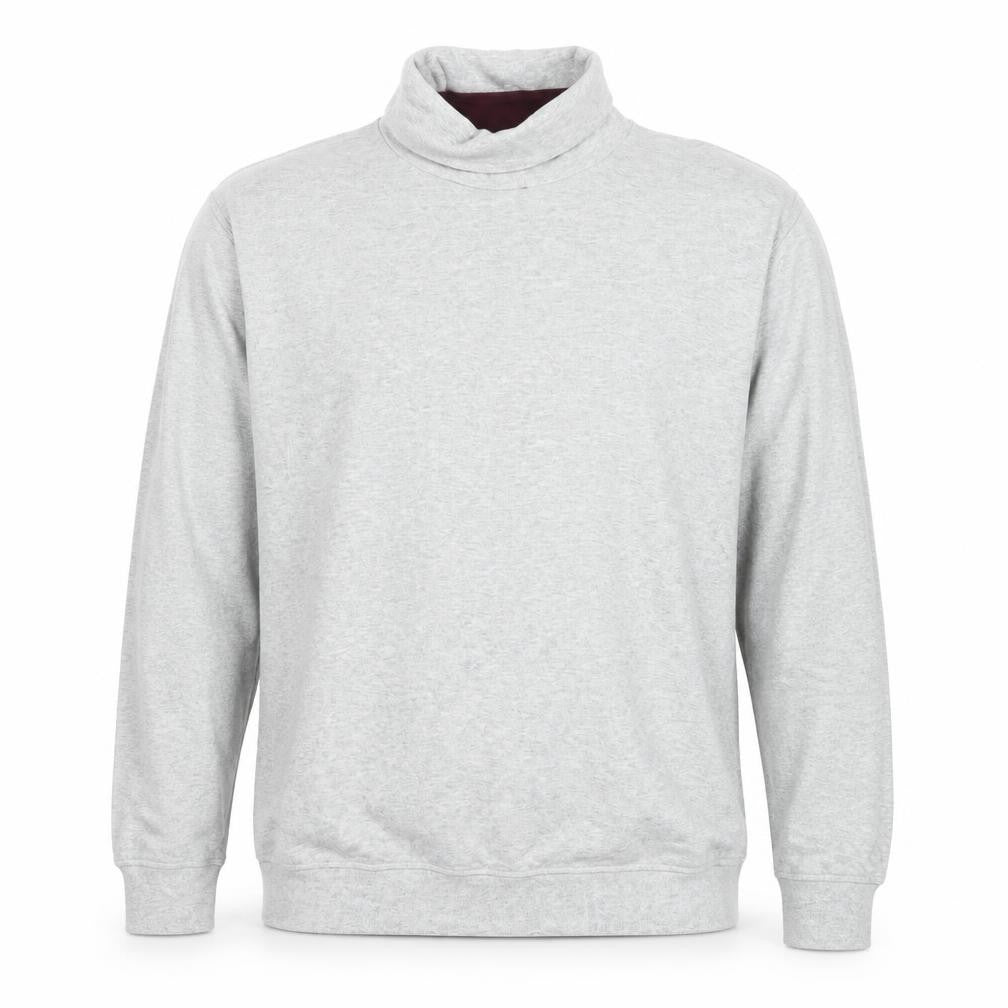 Ted Baker Men's Grey Cotton Roll Neck Long Sleeve Casual Top Size L