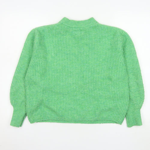 ASOS Women’s Green Mock Neck Chunky Knit Jumper Size 6