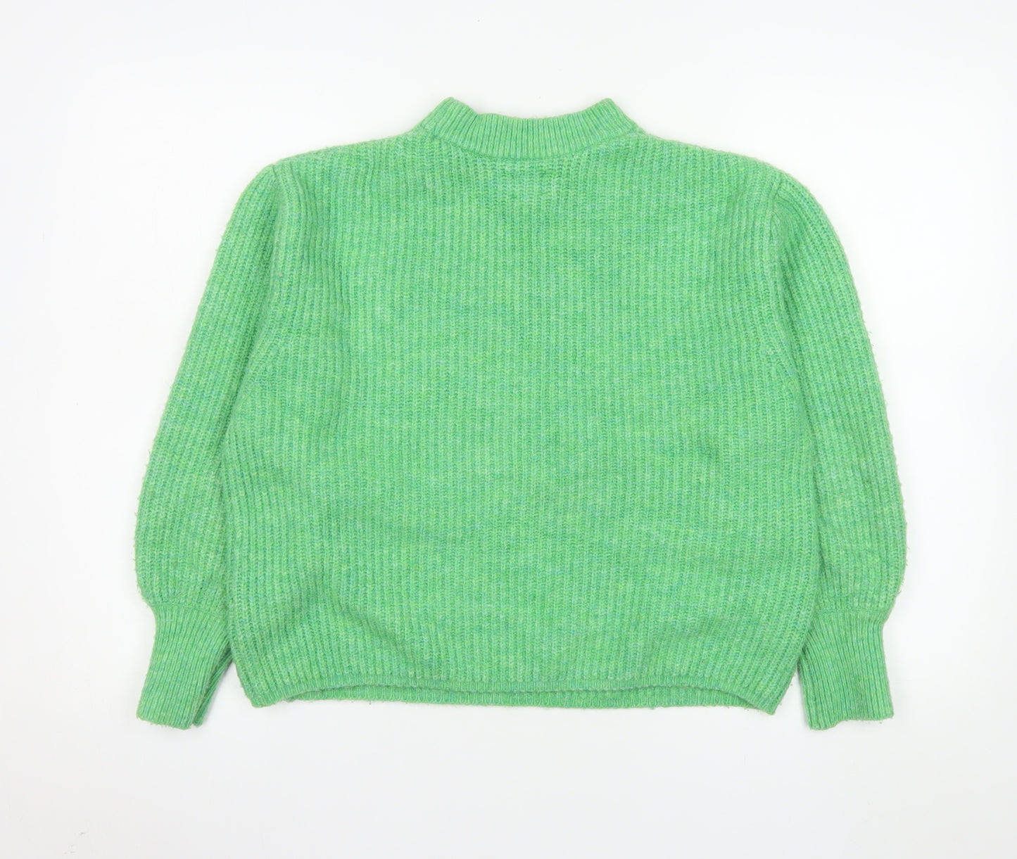 ASOS Women’s Green Mock Neck Chunky Knit Jumper Size 6