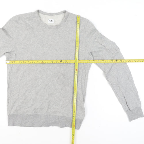 C.P. Company Men's Grey Cotton Crew Neck Sweatshirt Size S