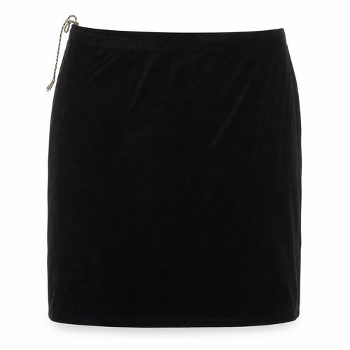 Gudrun Sjödén Women’s Black Velvet Knee Length Pencil Skirt 2XL