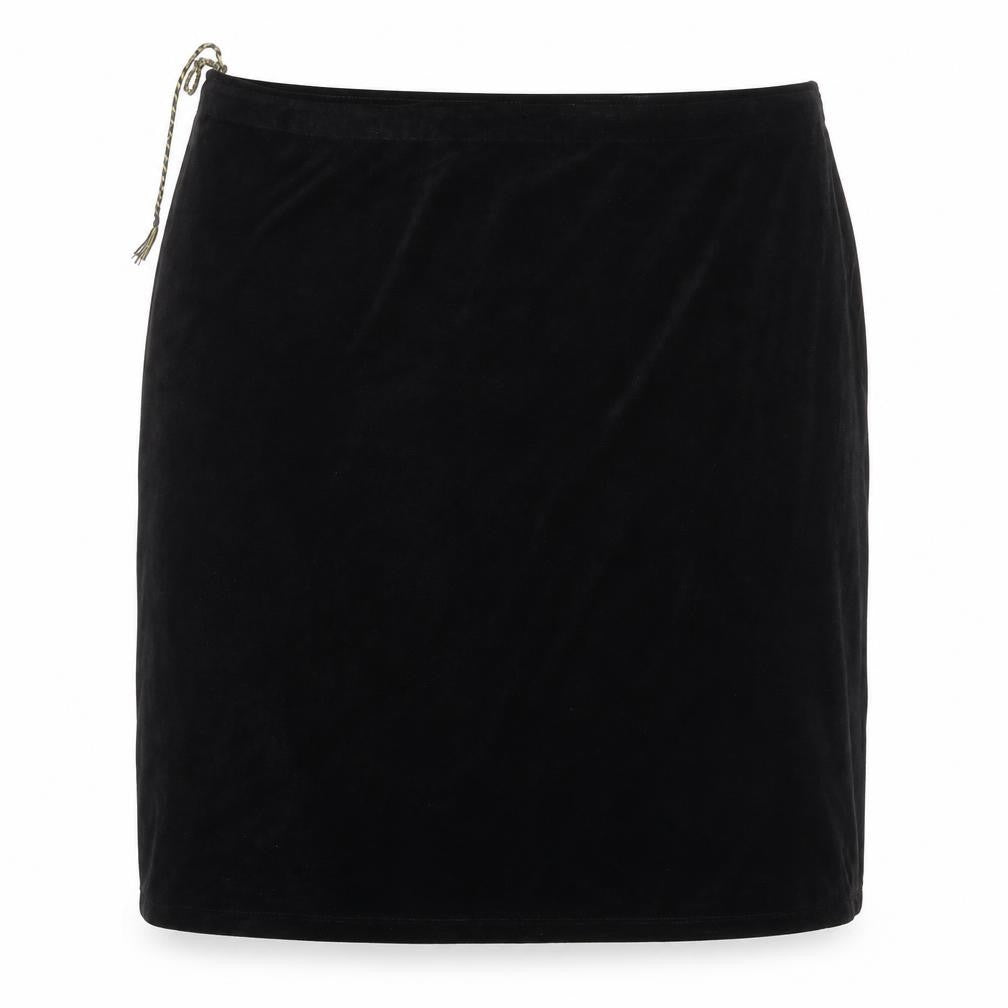 Gudrun Sjödén Women’s Black Velvet Knee Length Pencil Skirt 2XL