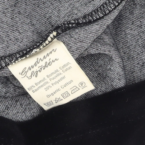 Gudrun Sjödén Women’s Black Velvet Knee Length Pencil Skirt 2XL