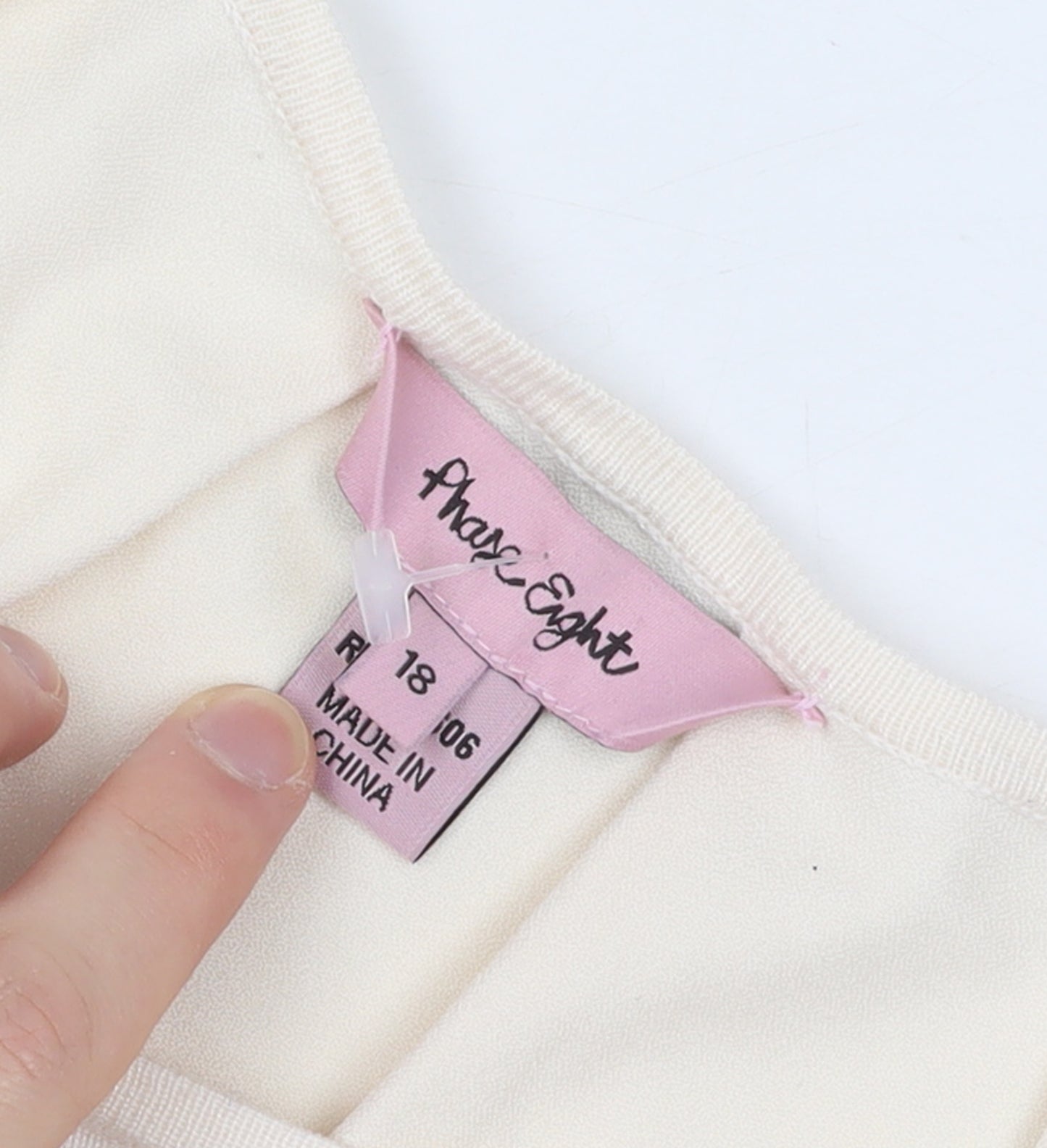 Phase Eight Women Ivory 3/4 Sleeve Knit Cardigan Size 18