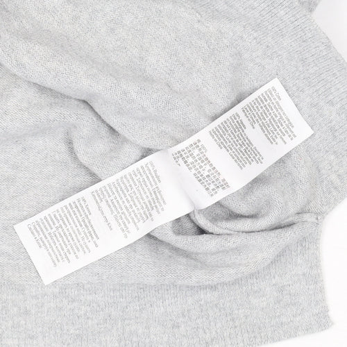 Oasis Women’s Grey Studded Cotton Crew Neck Jumper L