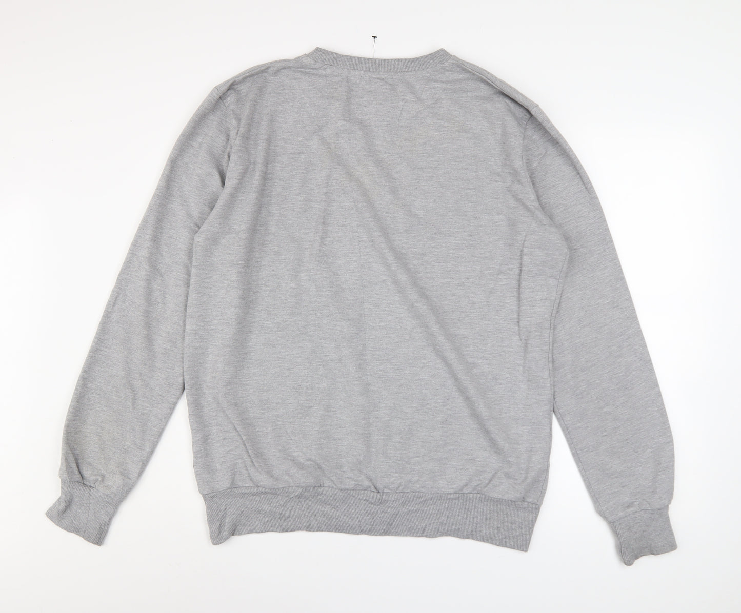 Superman Men's Grey XL Pullover Sweatshirt with Camo Logo