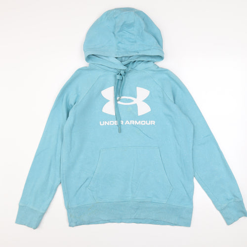 Under Armour Men's Blue Pullover Hoodie Size S Loose Fit Sportswear