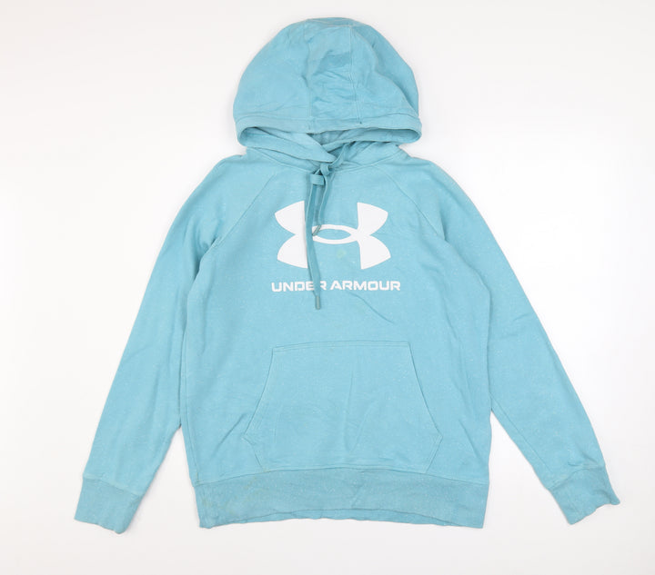 Under Armour Men's Blue Pullover Hoodie Size S Loose Fit Sportswear