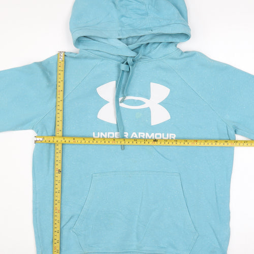 Under Armour Men's Blue Pullover Hoodie Size S Loose Fit Sportswear