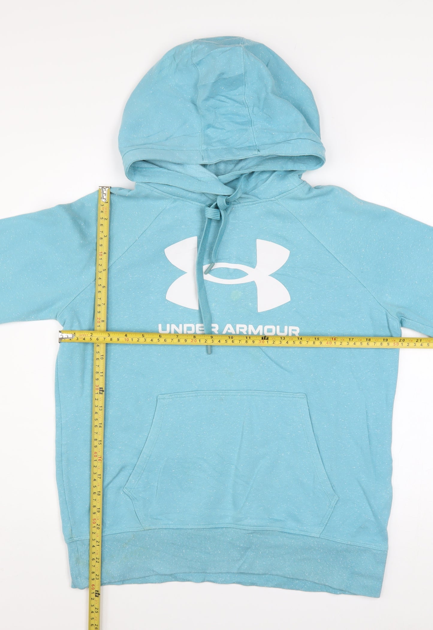 Under Armour Men's Blue Pullover Hoodie Size S Loose Fit Sportswear