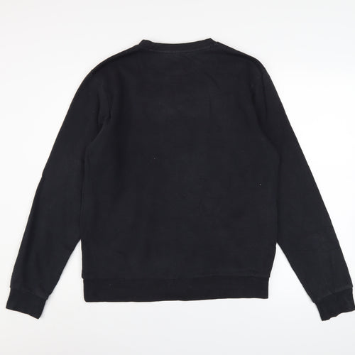 Champion Boys Black Pullover Sweatshirt 15-16 Years Logo Fleece Crew Neck