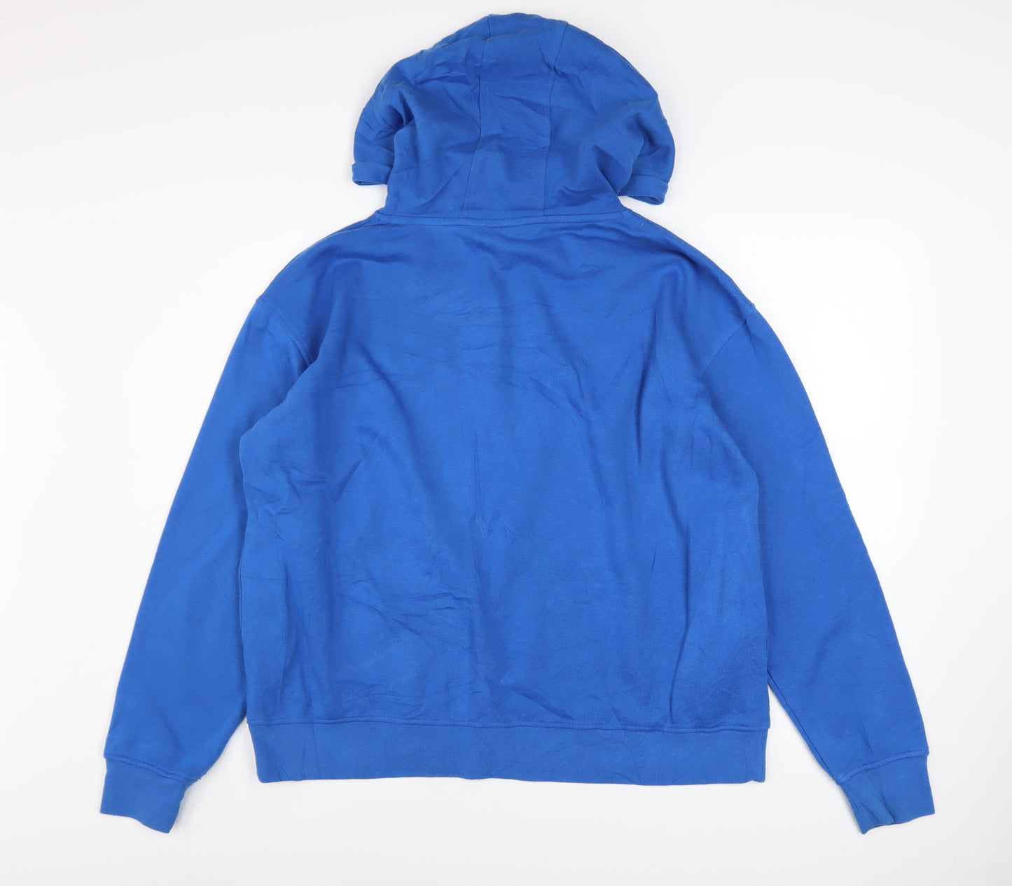 Disney Women Blue Lilo & Stitch Graphic Pullover Hoodie Size L 14/16