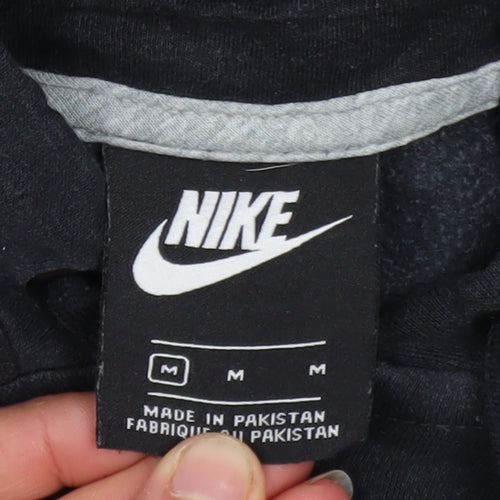 Nike Men's Black Full Zip Hoodie M Sportswear Sweatshirt