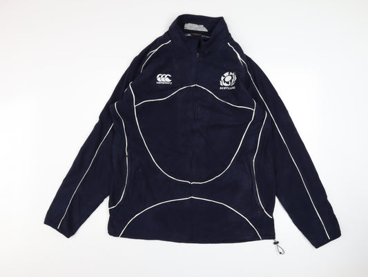 Canterbury Men’s Blue Scotland Rugby Fleece Jacket Size L