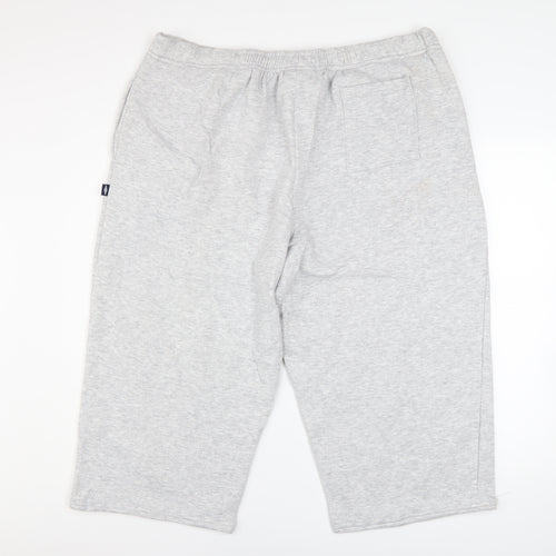 Umbro Mens Grey 2XL Sweat Shorts Elastic Waist Activewear