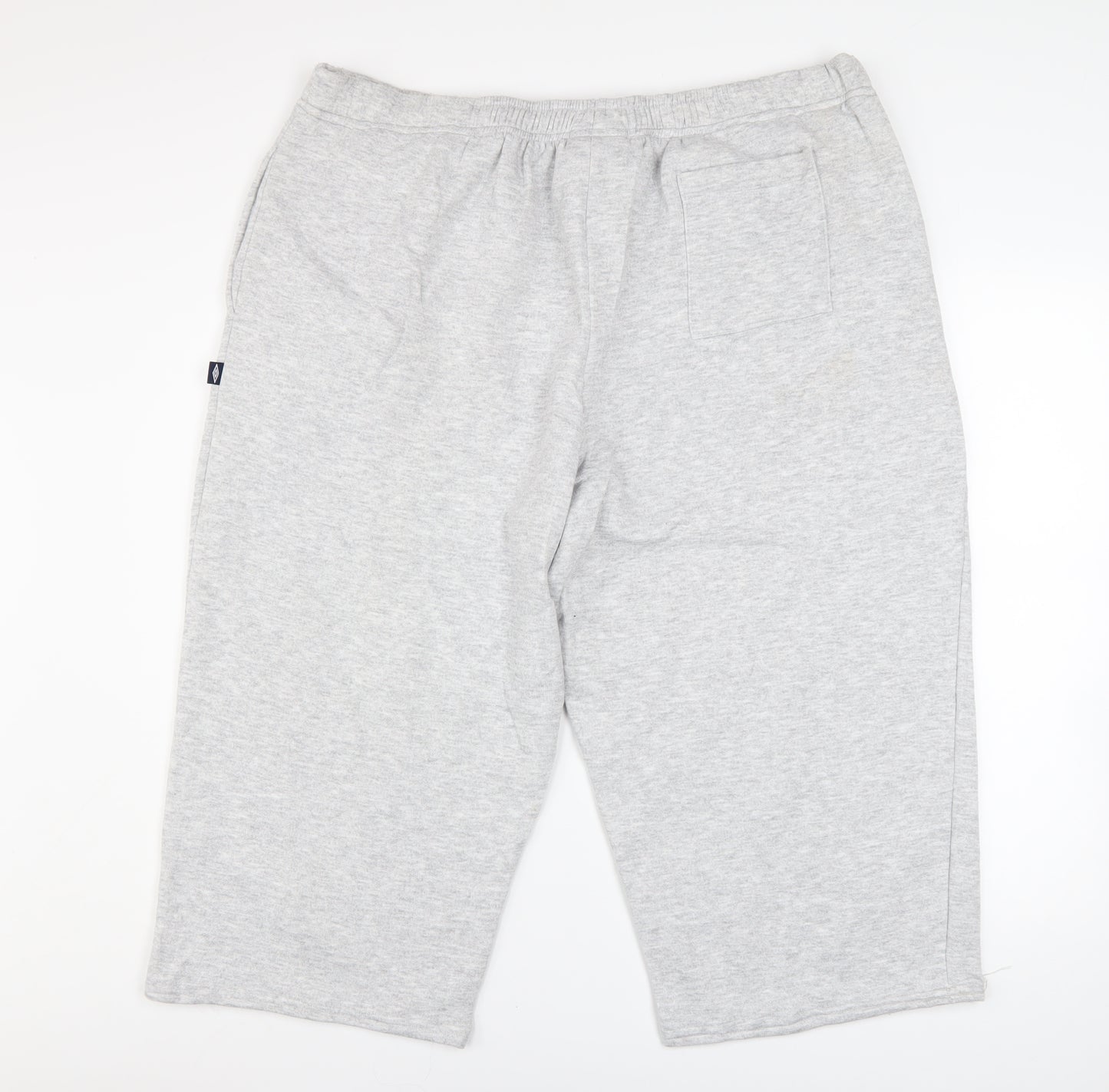 Umbro Mens Grey 2XL Sweat Shorts Elastic Waist Activewear
