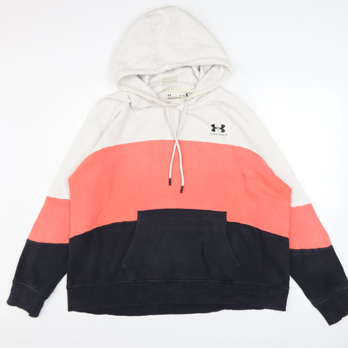 Under Armour Men's Multicoloured XL Pullover Hoodie Relaxed Fit