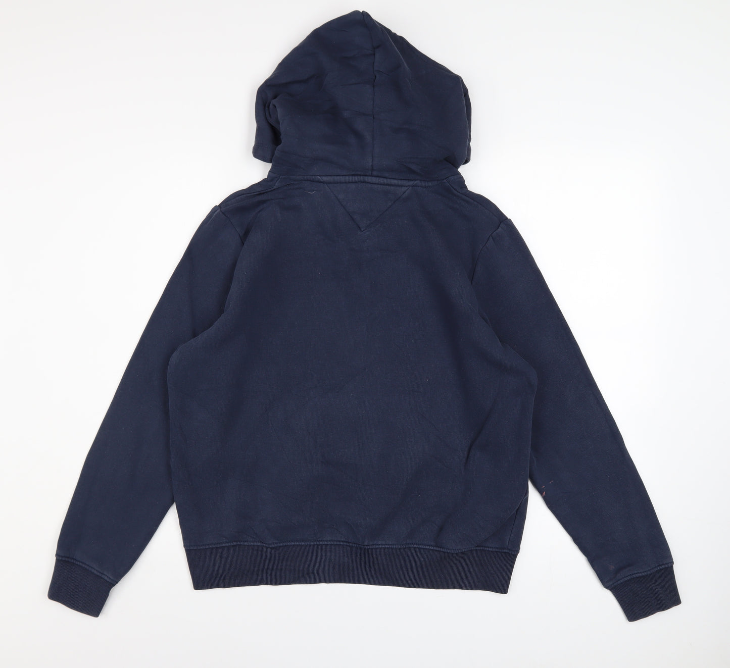Tommy Jeans Men's Blue Pullover Hoodie Medium Logo Cotton Blend