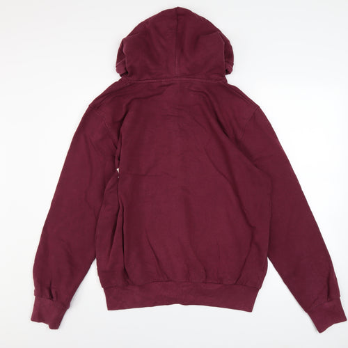 Lee Cooper Men's Red Full Zip Hoodie Size M Casual Fleece Jacket