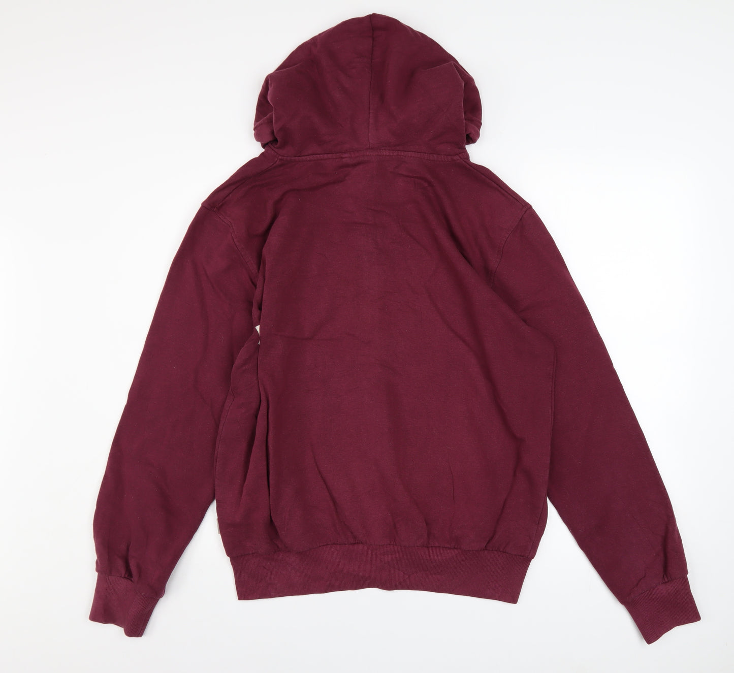 Lee Cooper Men's Red Full Zip Hoodie Size M Casual Fleece Jacket