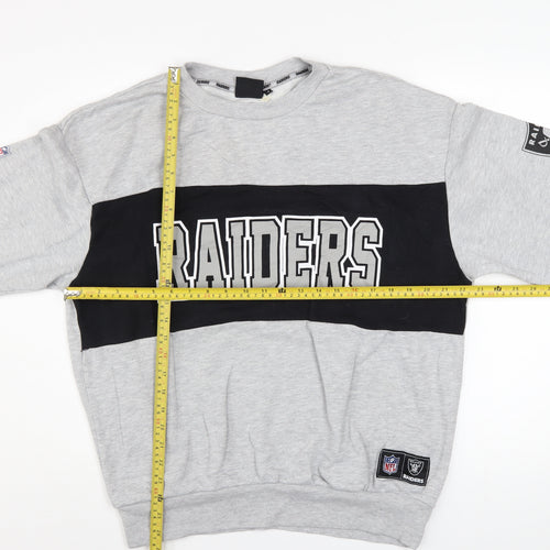 Primark NFL Raiders Grey Men's Small Graphic Pullover Sweatshirt