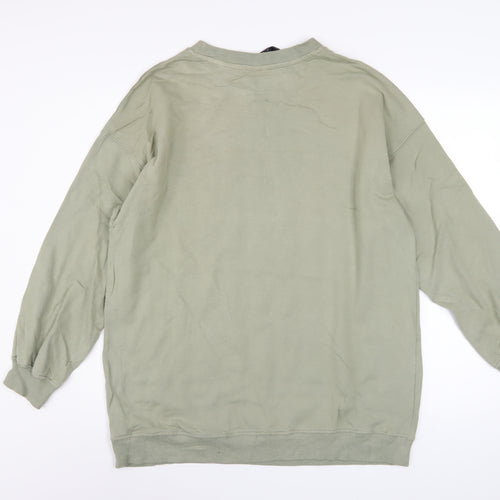 H&M Women’s Green Bambi Sweatshirt - Size Small Cotton Pullover