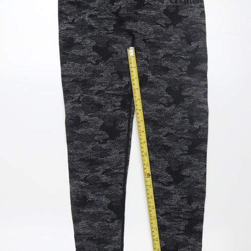 Gymshark Women Grey Camouflage Seamless Leggings Size M